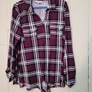 Purple Plaid Long Sleeve